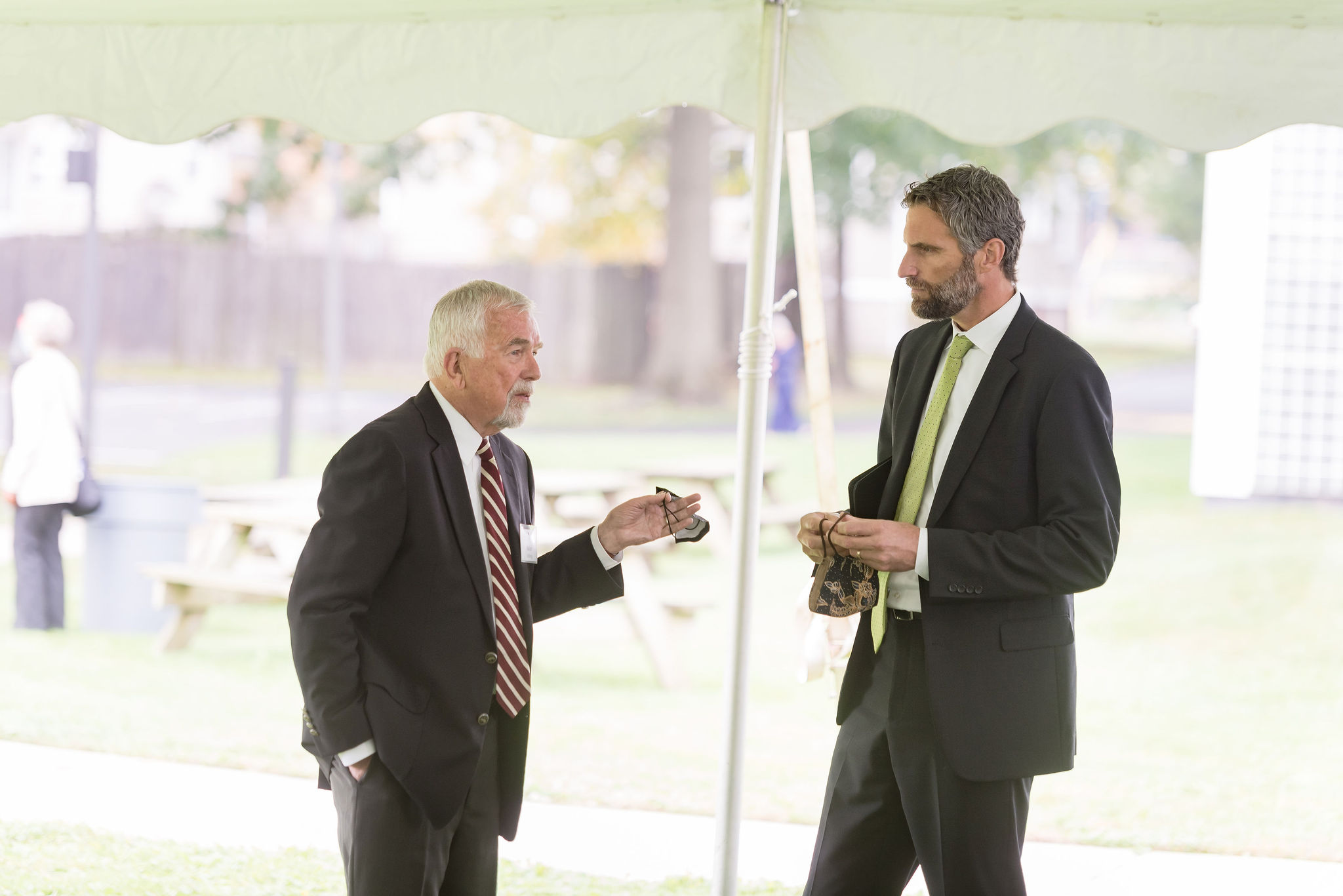 Rev. Ralph Ahlberg speaking to President Lohr