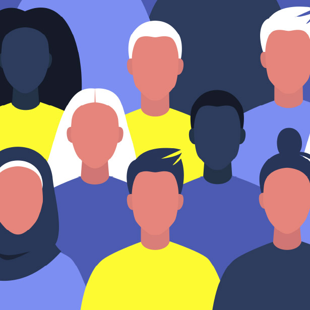 illustration of people of different faith and ethnicities