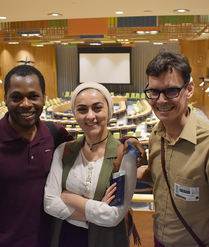 Hartford International students at the United Nations