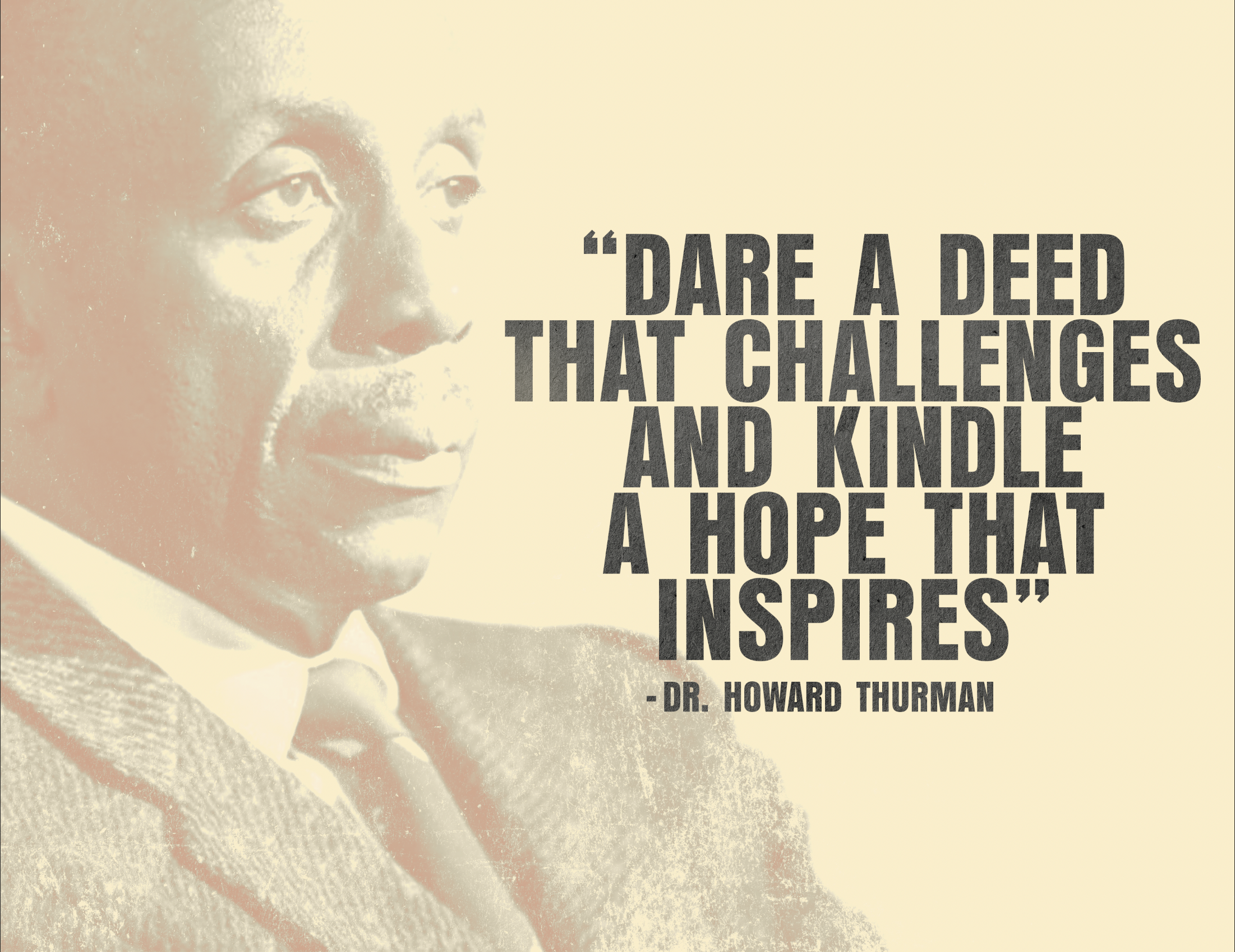 Howard Thurman image and quote