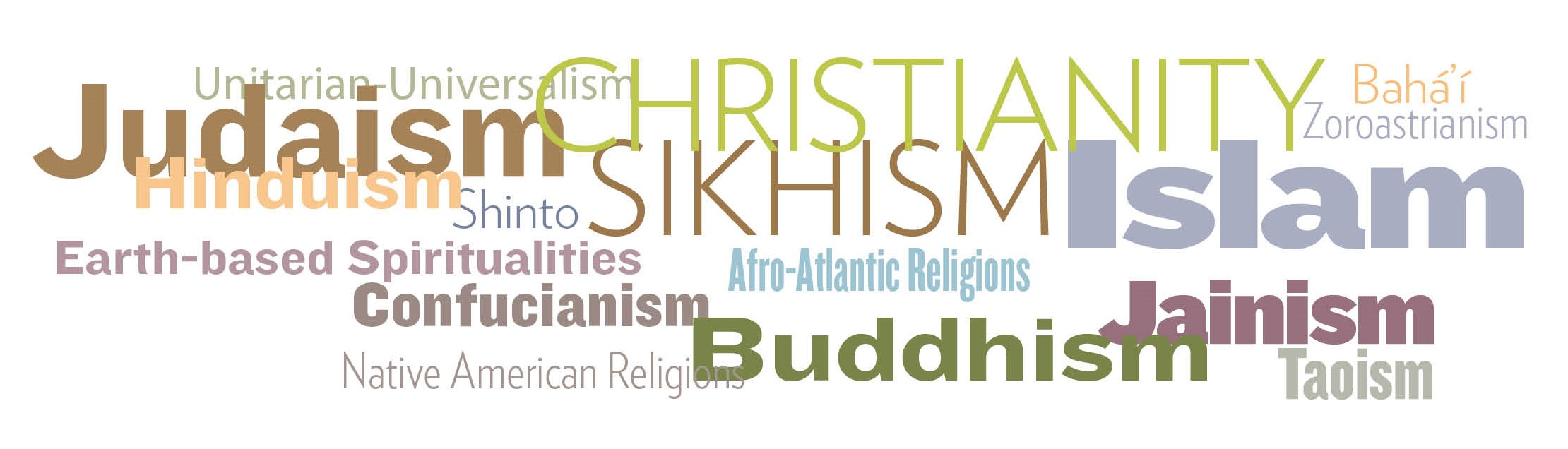 =graphic image with names of various religions