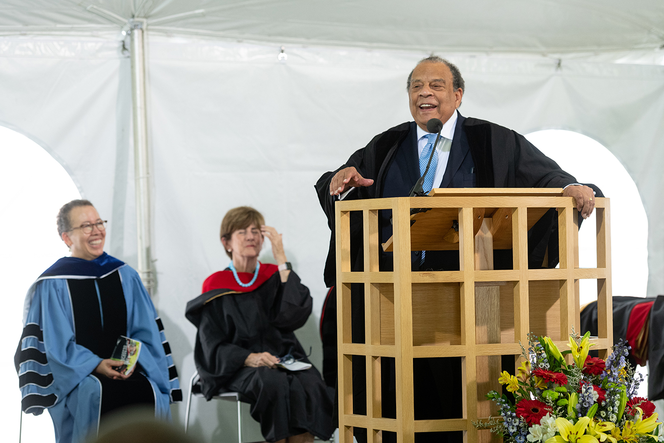 Andrew Young at podium
