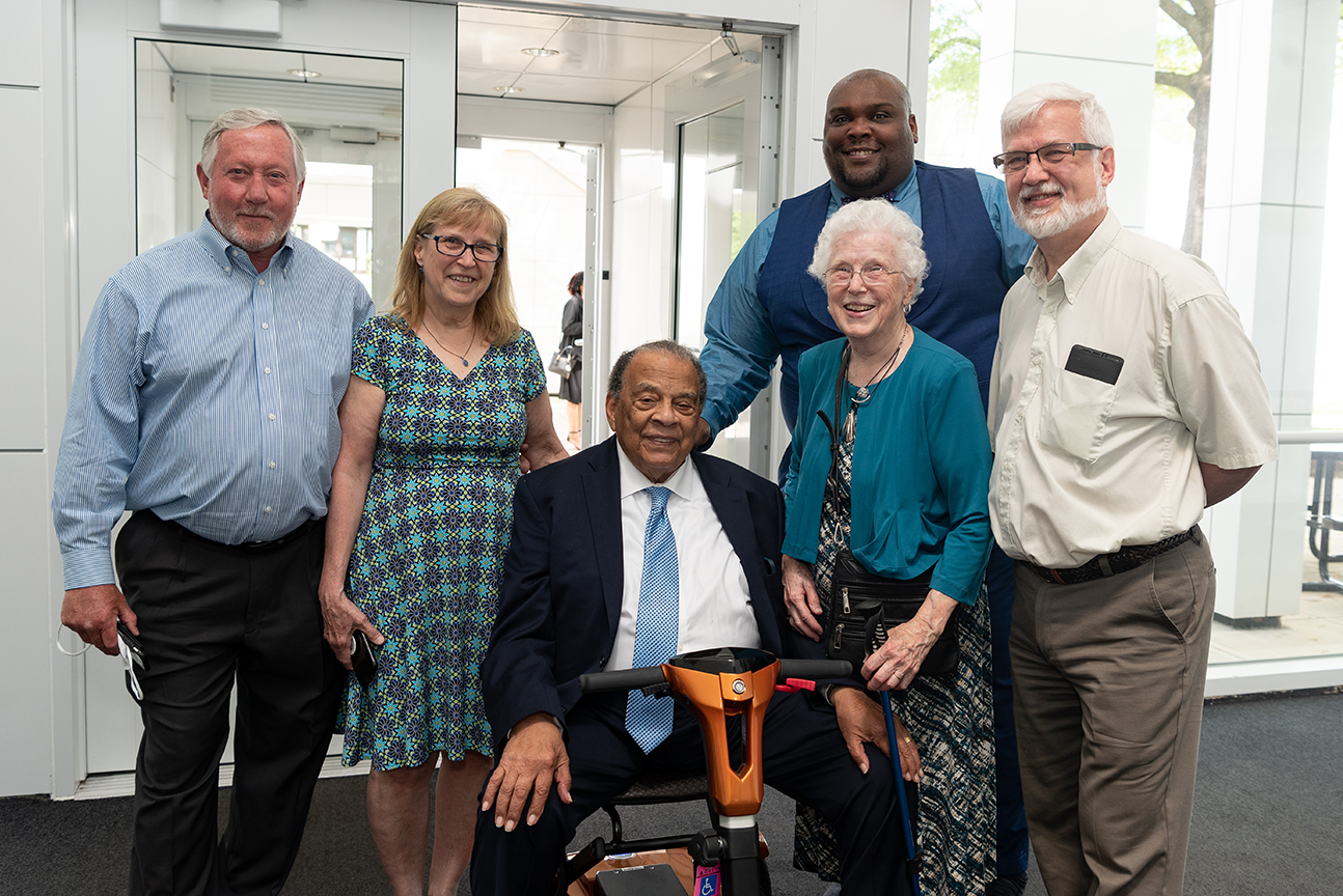 Andrew Young with family group