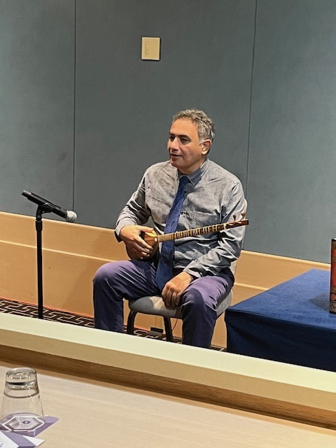 Musician with sitar