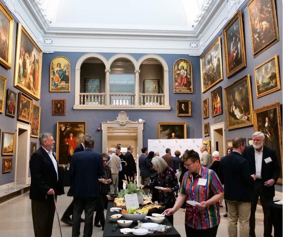 Reception in museum