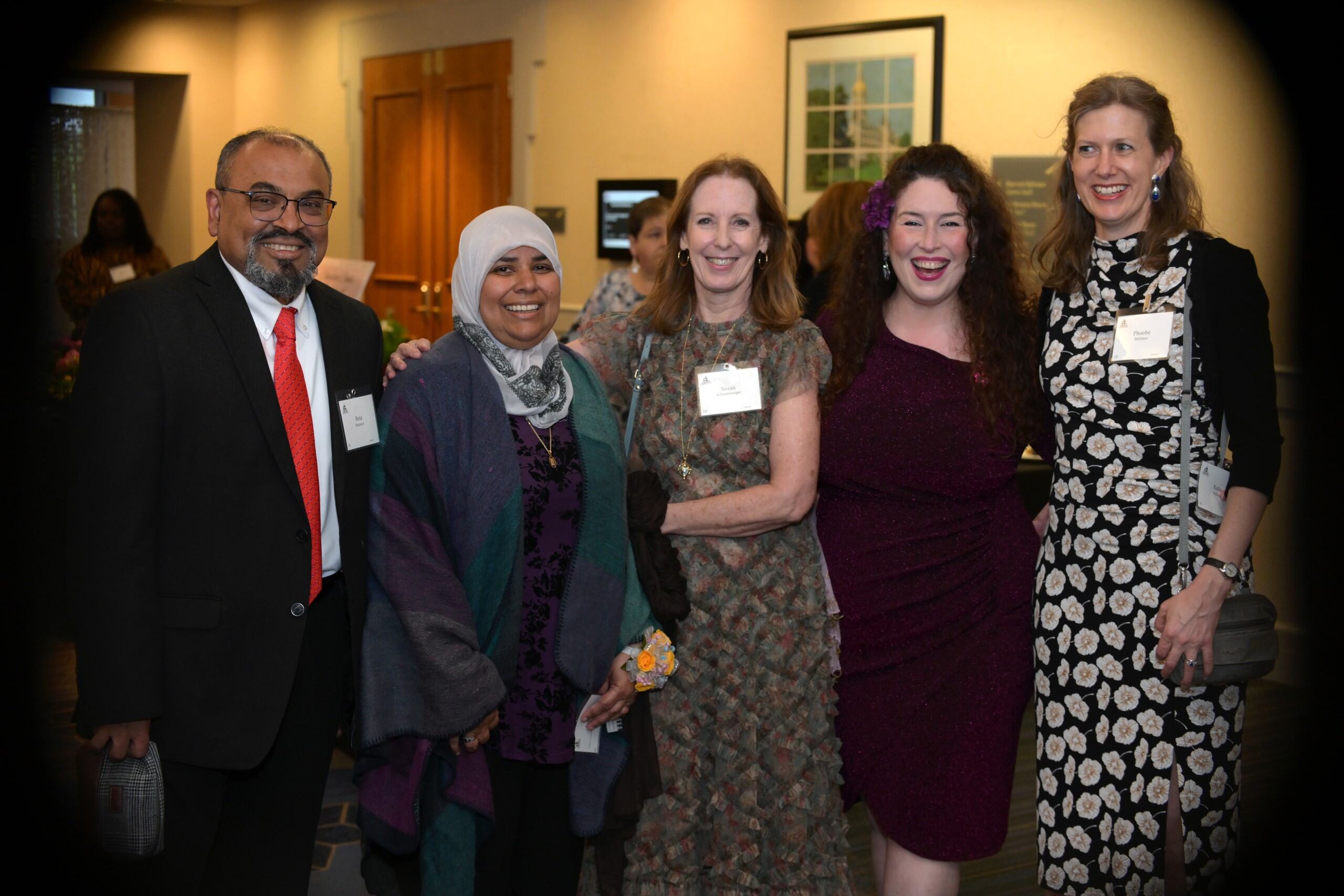 Aida with supporters
