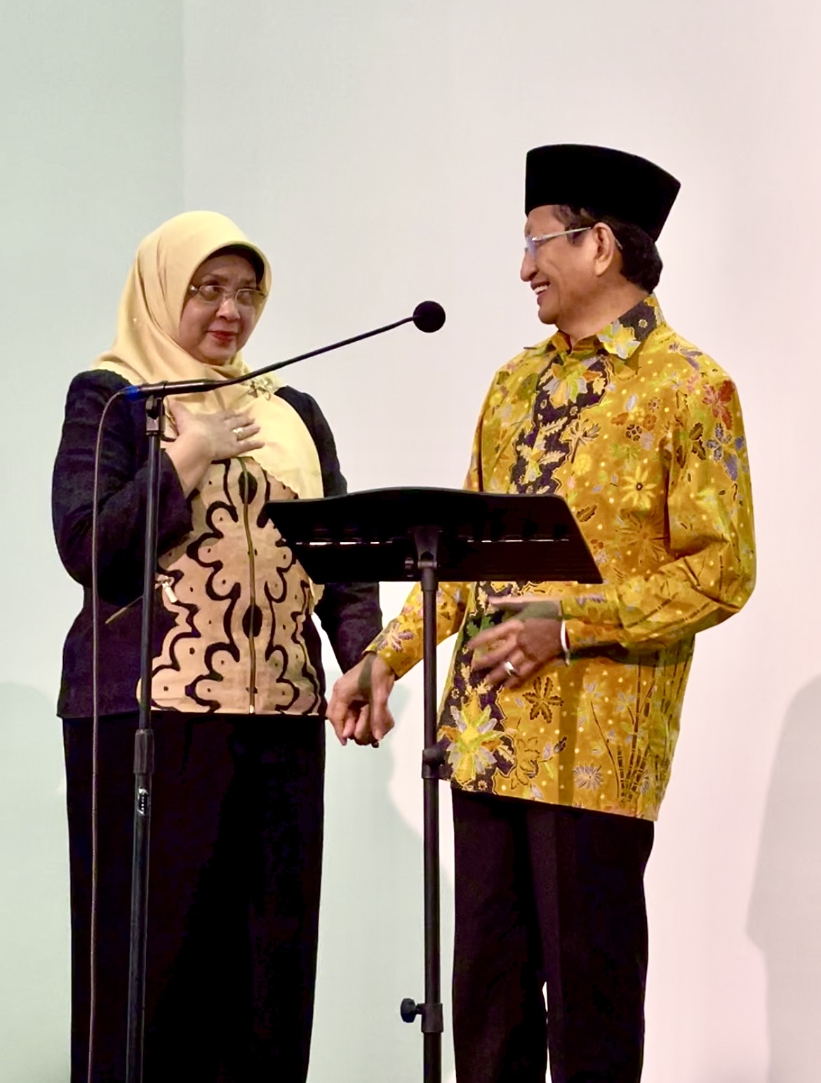 Imam with his wife