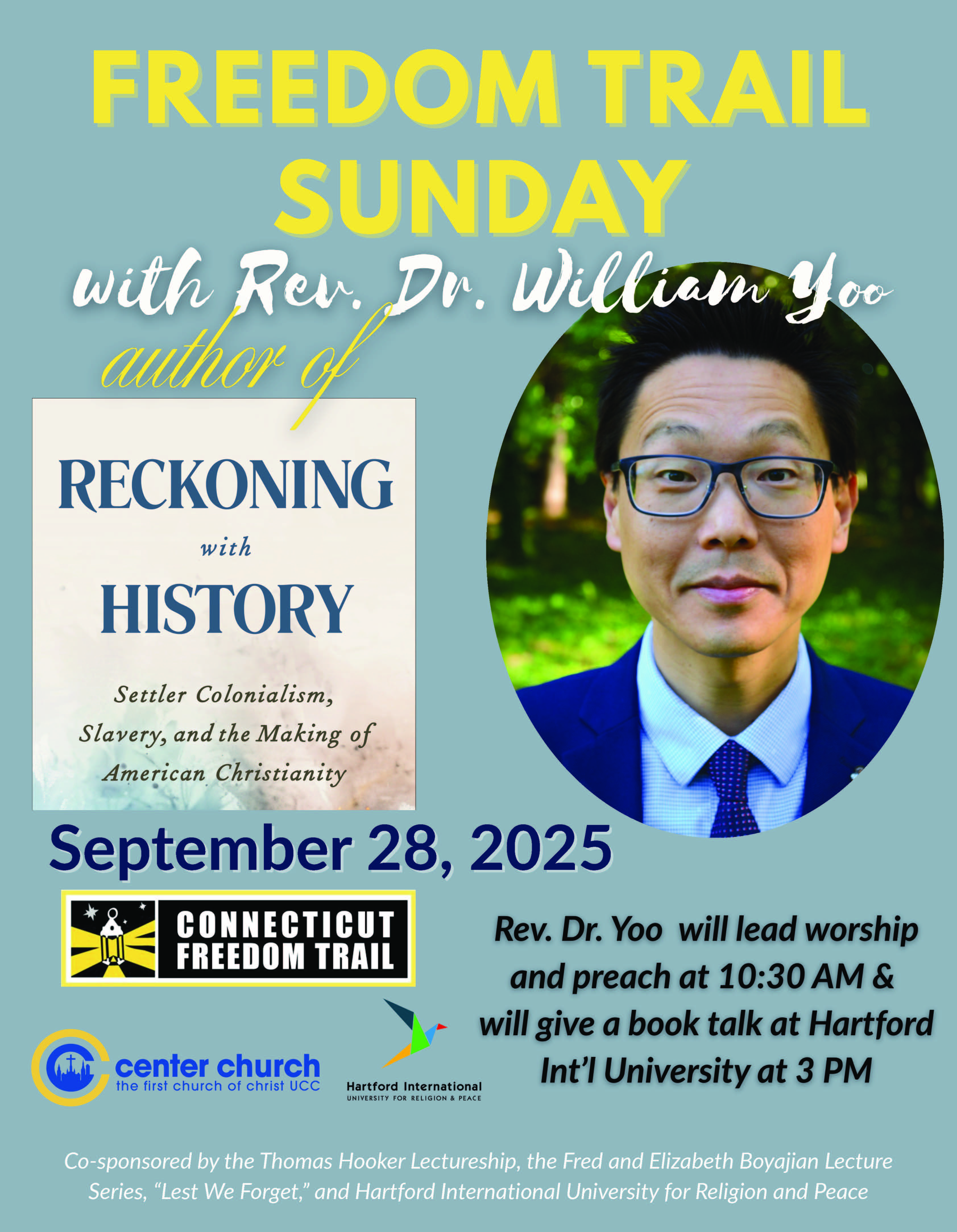 Rev. Dr. William Yoo Talk poster