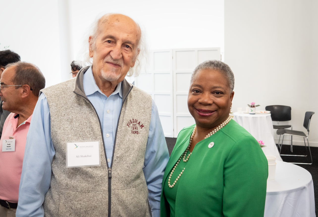 President Turner with Trustee Ali Shakibai