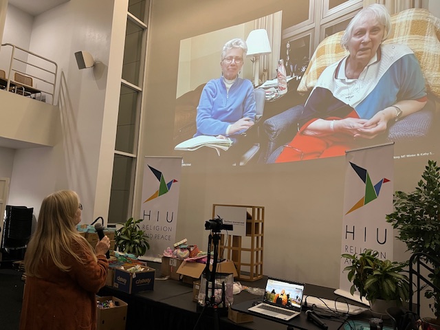 MT speaking to Karla via video