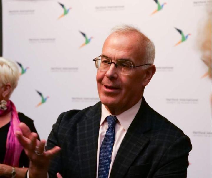David Brooks gesturing