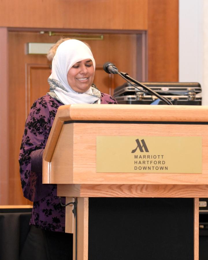 Aida speaking