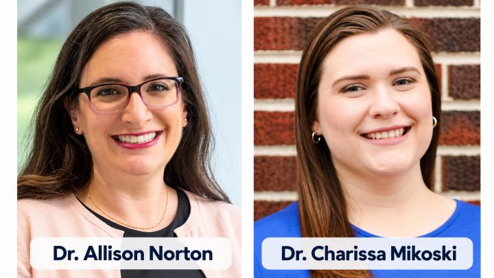 Charissa Mikoski and Allison Norton