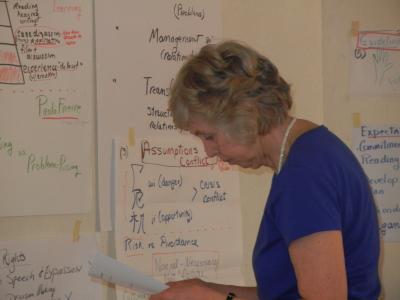 Woman teaching