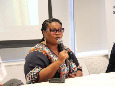 Mirian De-Souza speaking