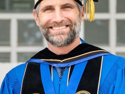 President Lohr at graduation 2024